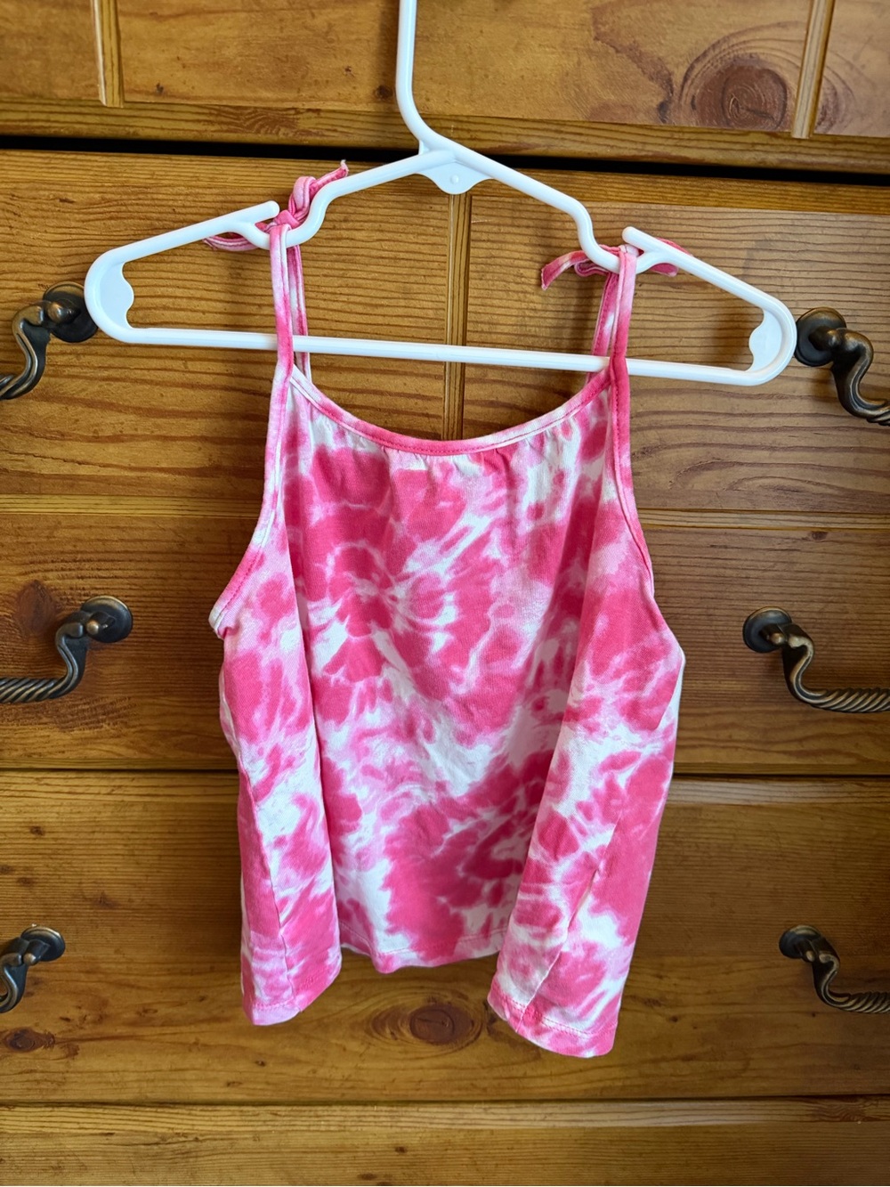 H&M Tie-Dye Pink & White Tank top Toddler size 3/4